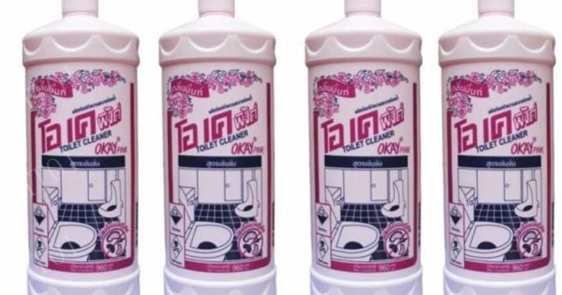 nước tẩy bồn cầu okay thái lan có độc không