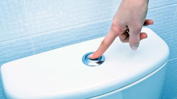 nước xả bồn cầu yếu