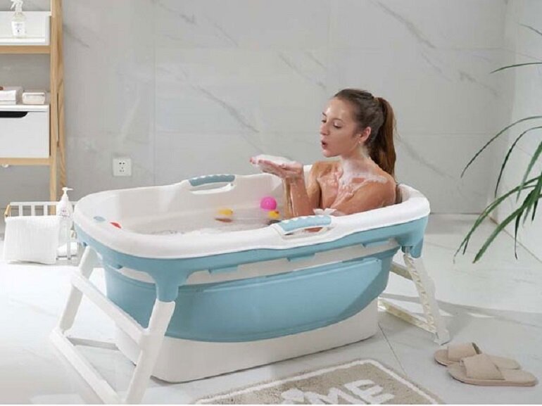 review bồn tắm gấp gọn