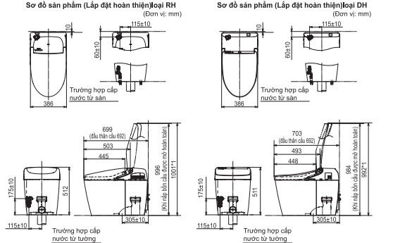 cách lắp đặt bồn cầu 1 khối toto